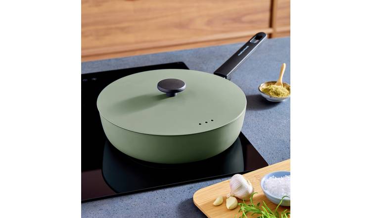 Morphy Richards 28cm Forged Aluminium Saute Pan - Green