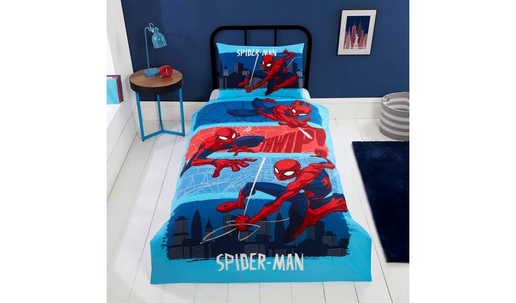 Marvel Spiderman Thwip Kids Blue Bedding Set - Single