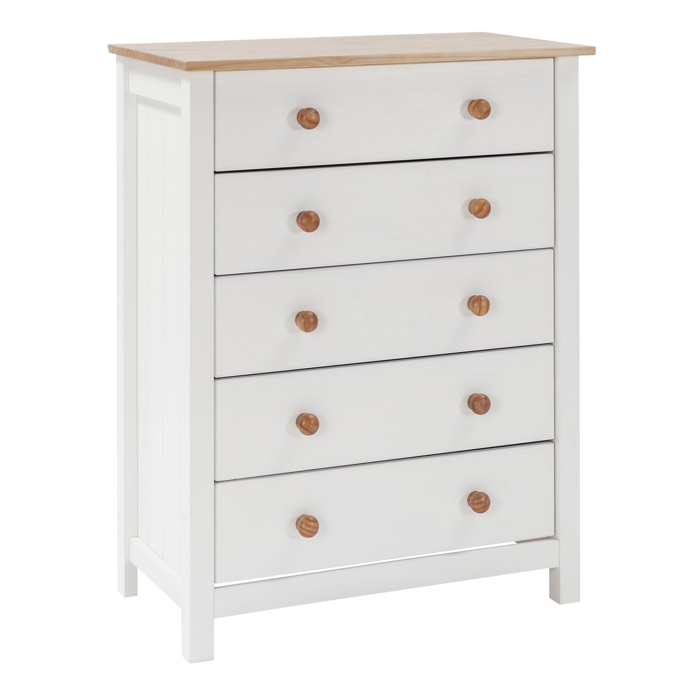 Argos Home Scandinavia Bedside Table & 5 Drawer Set-Two Tone Review