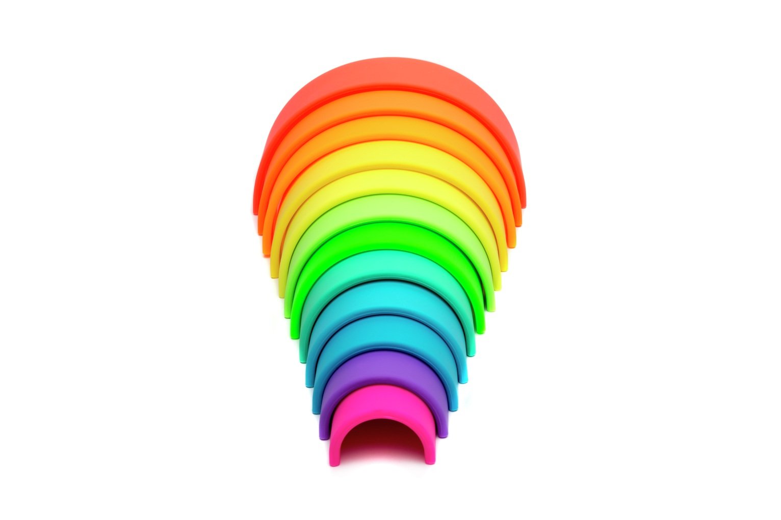 Dena 12 Piece Silicone Rainbow Neon Activity Toy Review