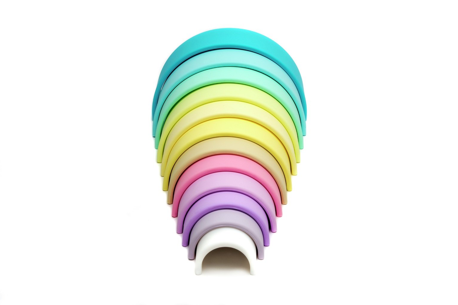 Dena 12 Piece Silicone Rainbow Pastel Activity Toy Review