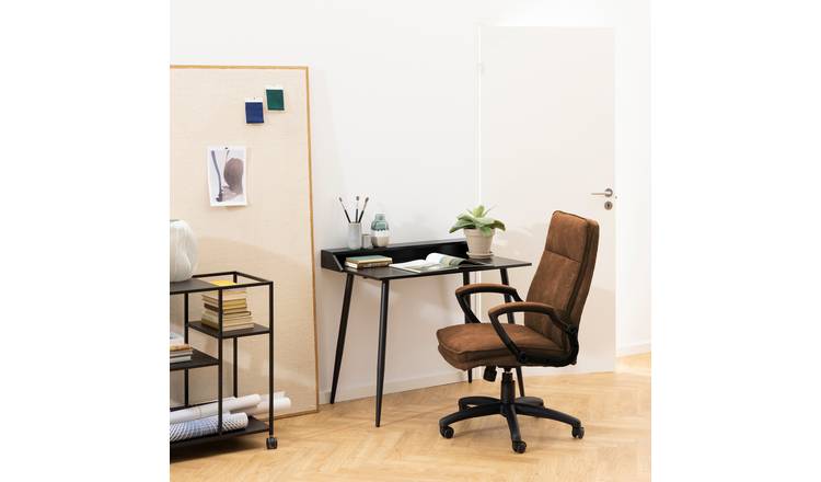 Furniture To Go Brad Faux Leather Office Chair - Brown