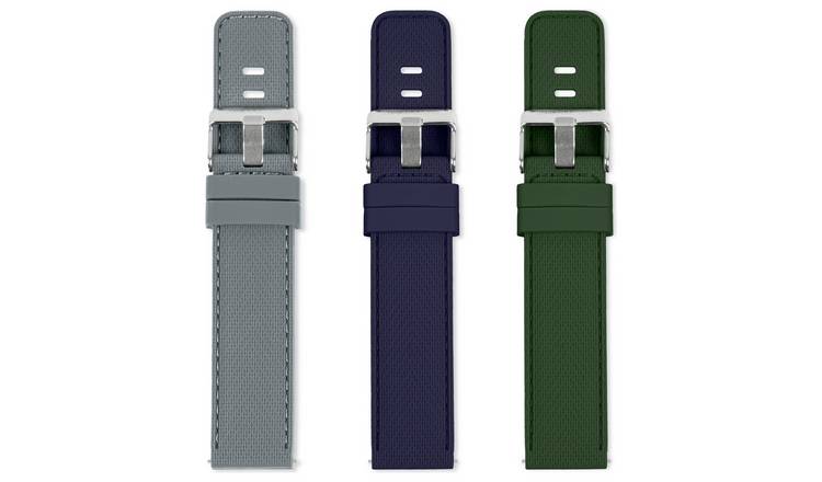 Reflex Active Grey, Blue & Green Interchangeable Watch Strap