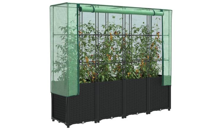 Walplus Iron Raised Garden Bed - 160 x 40 x 153 cm