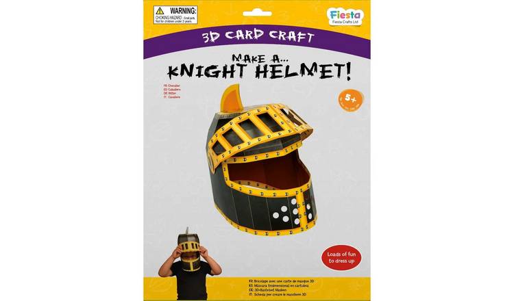 Fiesta Crafts Knight 3D Mask Card Craft - 5 Years +