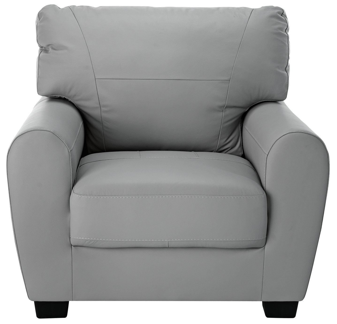 Argos Home Stefano Faux Leather Armchair - Grey (8100249) | Argos Price