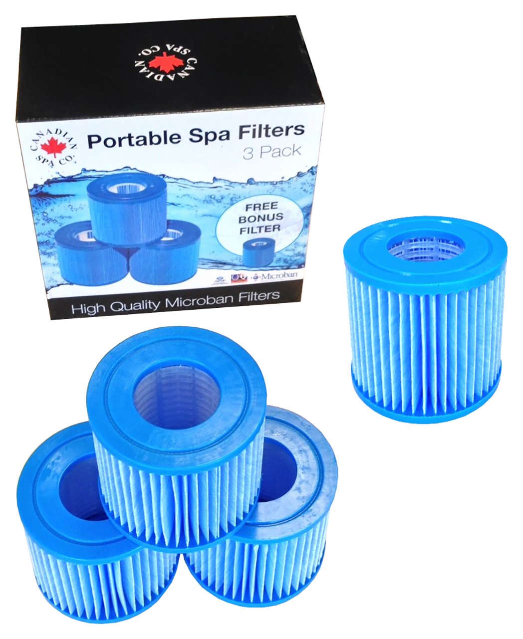 Canadian Spa Company Portable Filter Set - 4 Pack