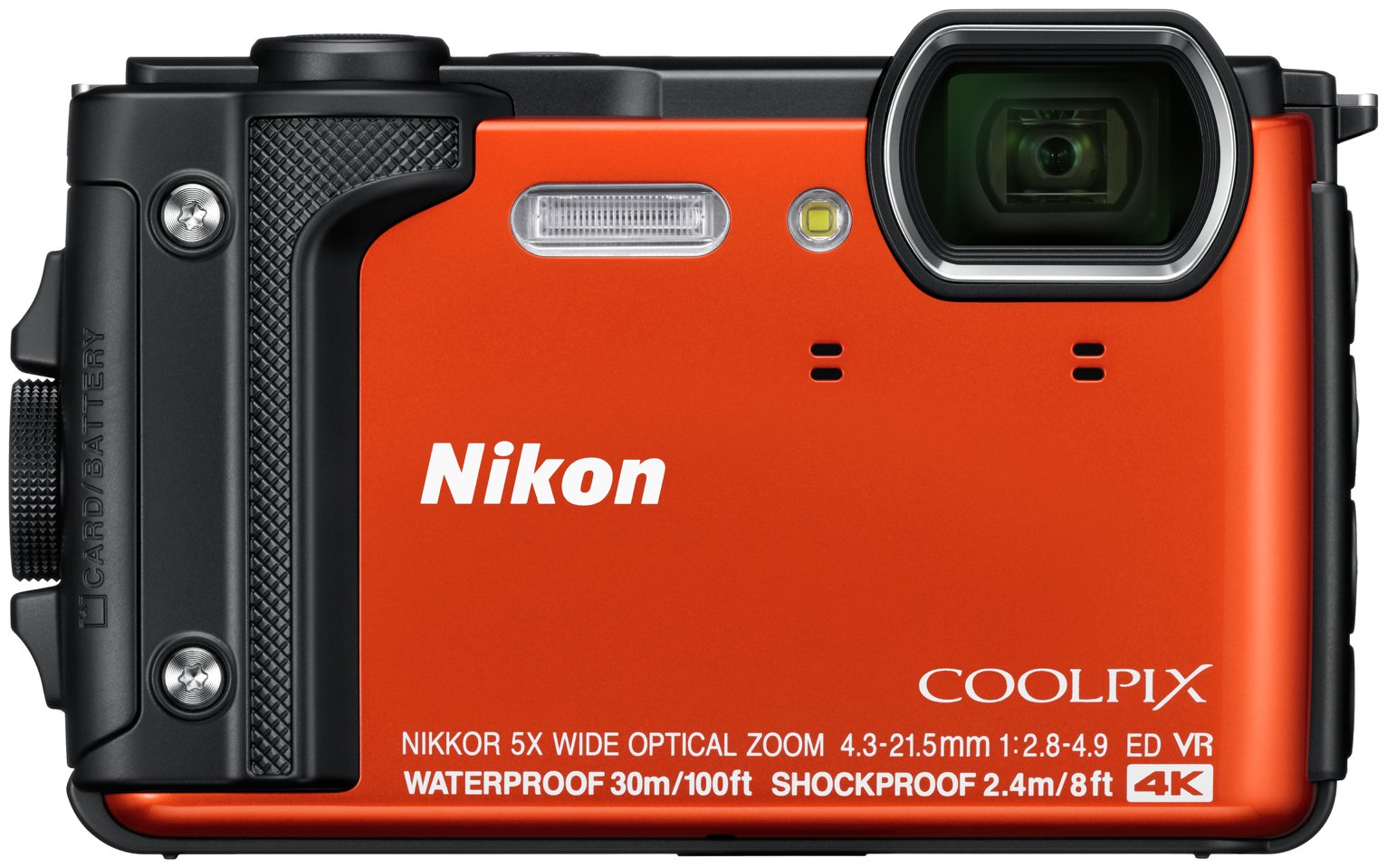 Nikon Coolpix W300 16MP 5x Zoom Compact Camera - Orange