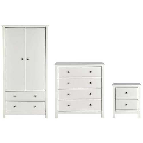 Buy Argos Home Brooklyn White 3 Piece Bedroom Package ...