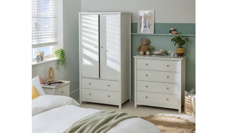 Argos white on sale wardrobe set