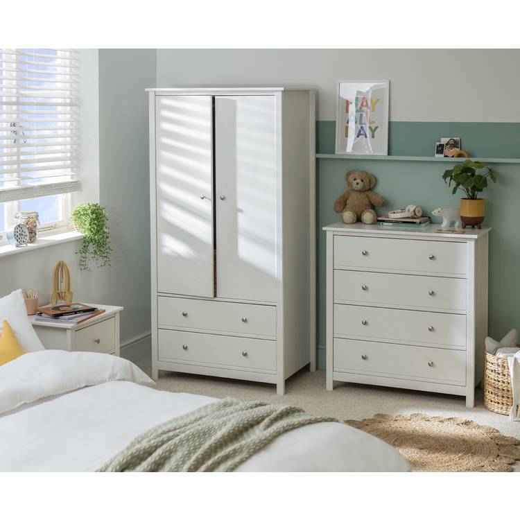 Habitat Brooklyn 3 Piece 2 Door Wardrobe Set - White 0