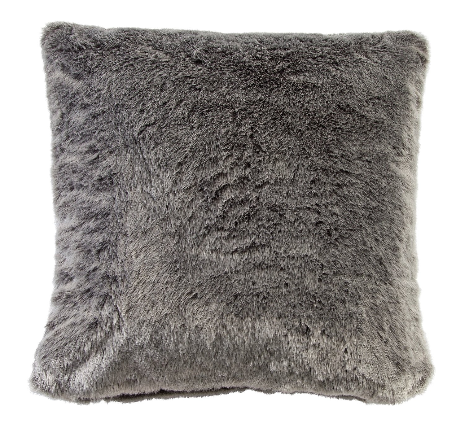 Argos Home Faux Fur Cushion - Grey (8102412) | Argos Price Tracker ...