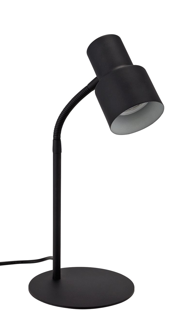 Argos Home Sandy Metal Desk Lamp - Charcoal