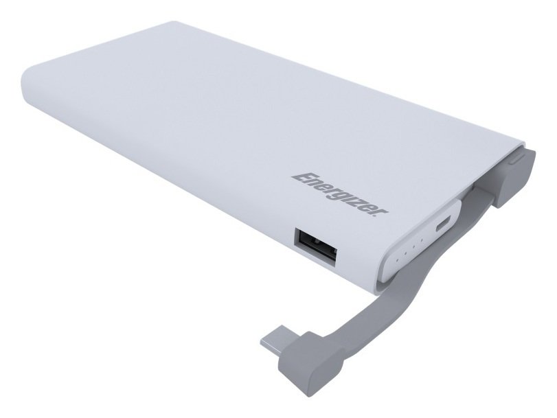 Energizer 10000mAh Quick Charge Portable Power Bank - White