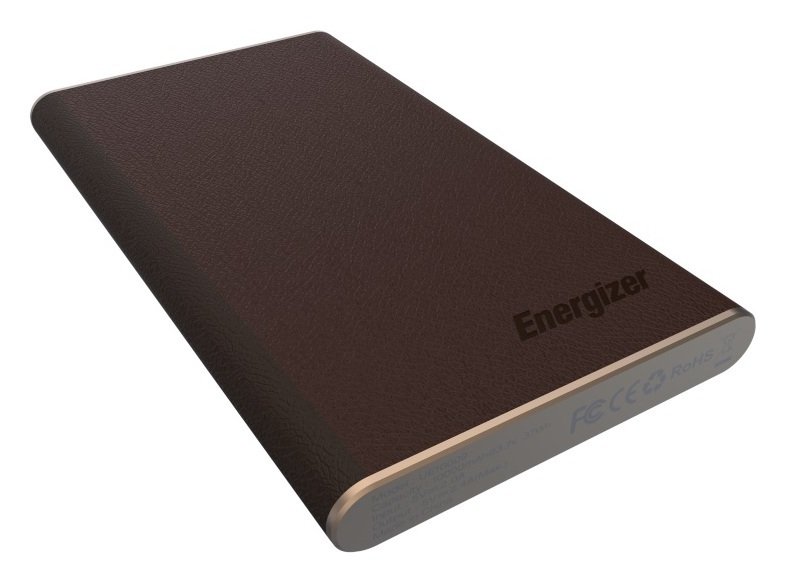 Energizer 10000mAh Leather Style Power Bank - Gold and Brown