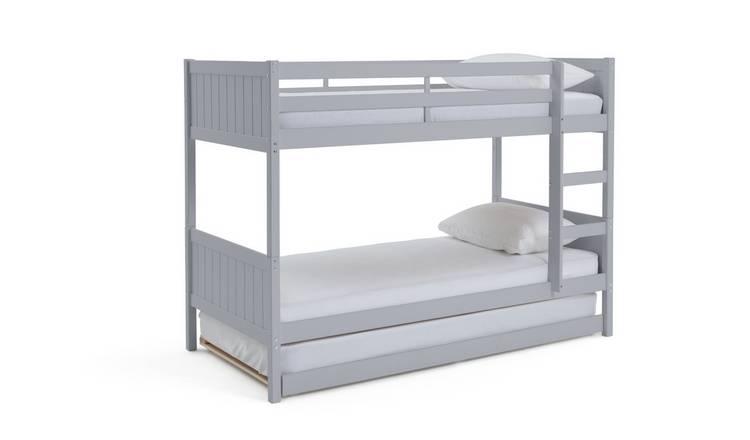 Grey bunk deals bed with trundle