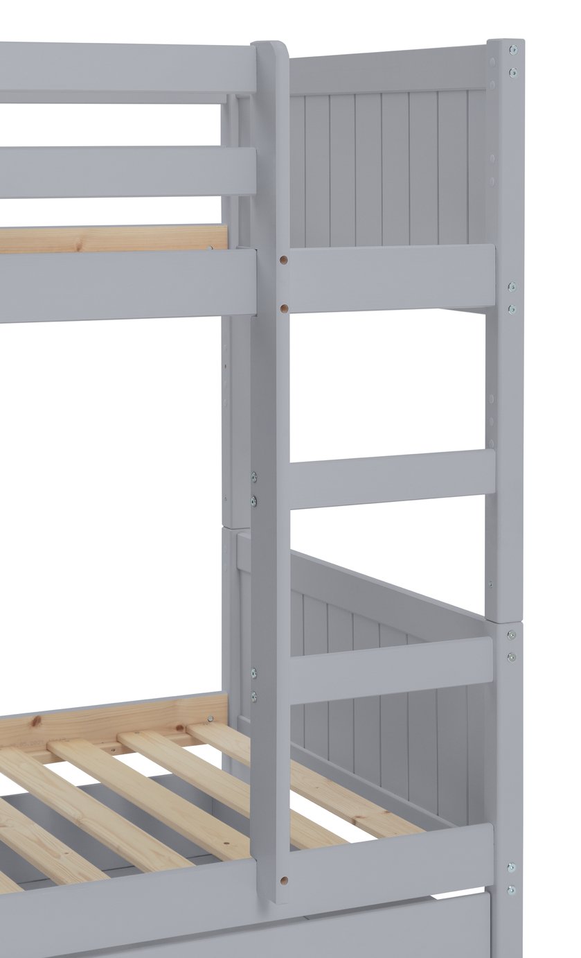 Argos Home Detachable Grey Bunk Bed Frame with Trundle Reviews