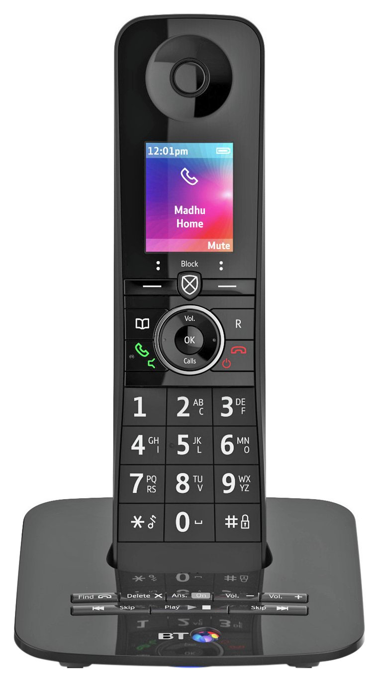 BT Premium Cordless Telephone with Answer Machine - Single