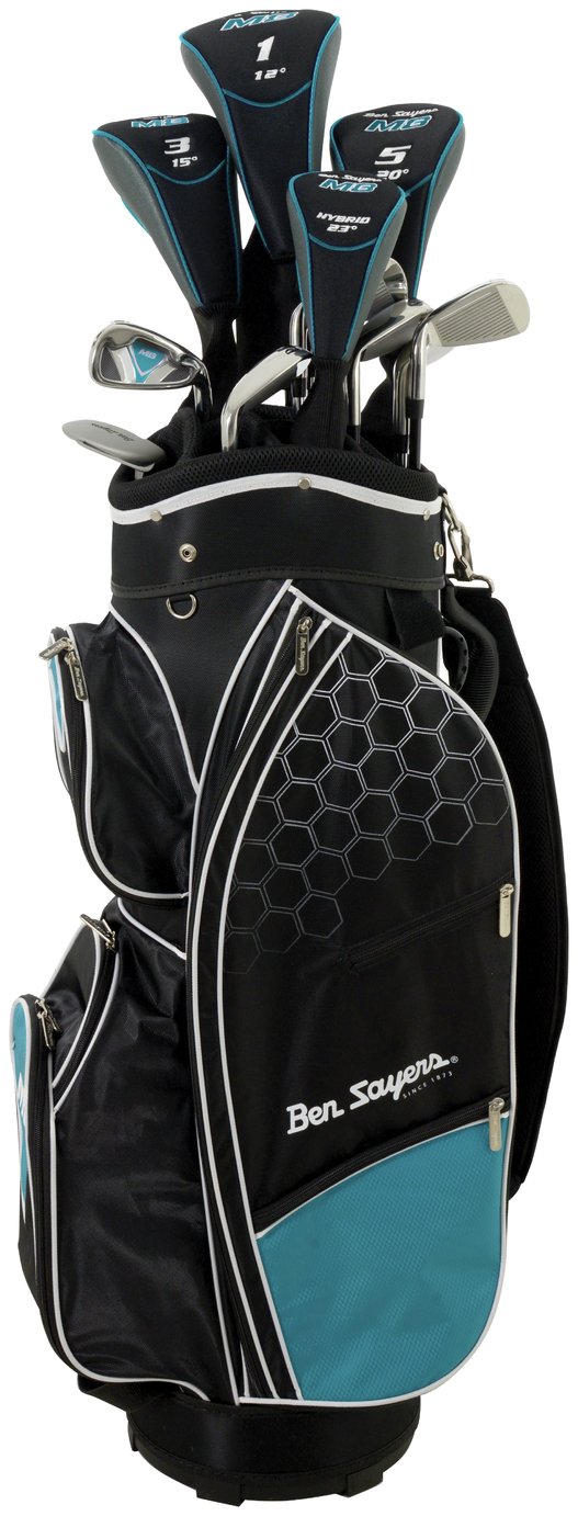 Ben Sayers M8 Junior Golf Club Set and Stand Bag - Turquoise