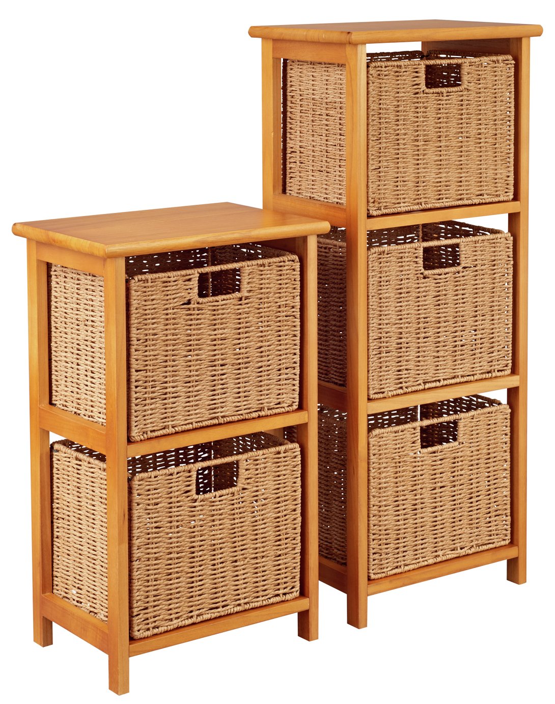 Argos Home 2 & 3 Drawer Storage Units - Natural