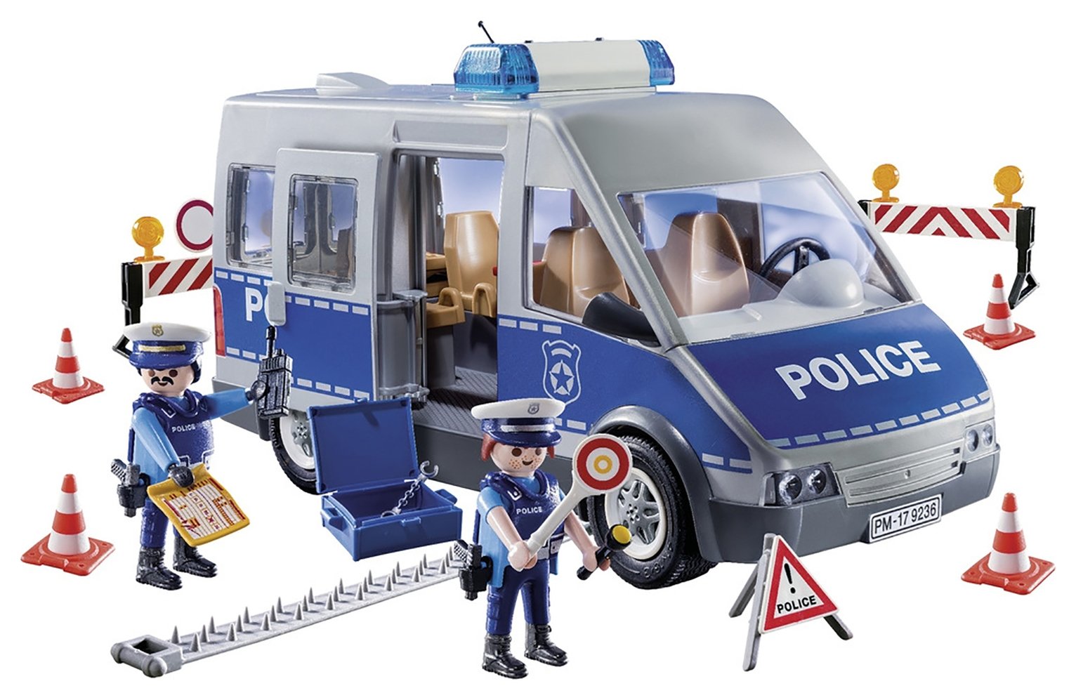 playmobil 9236 city action traffic police van