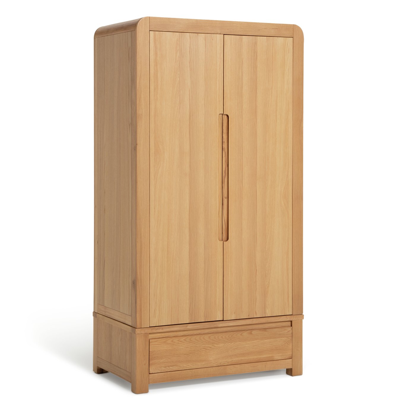 Habitat Novara 2 Door Wardrobe - Oak & Oak Veneer