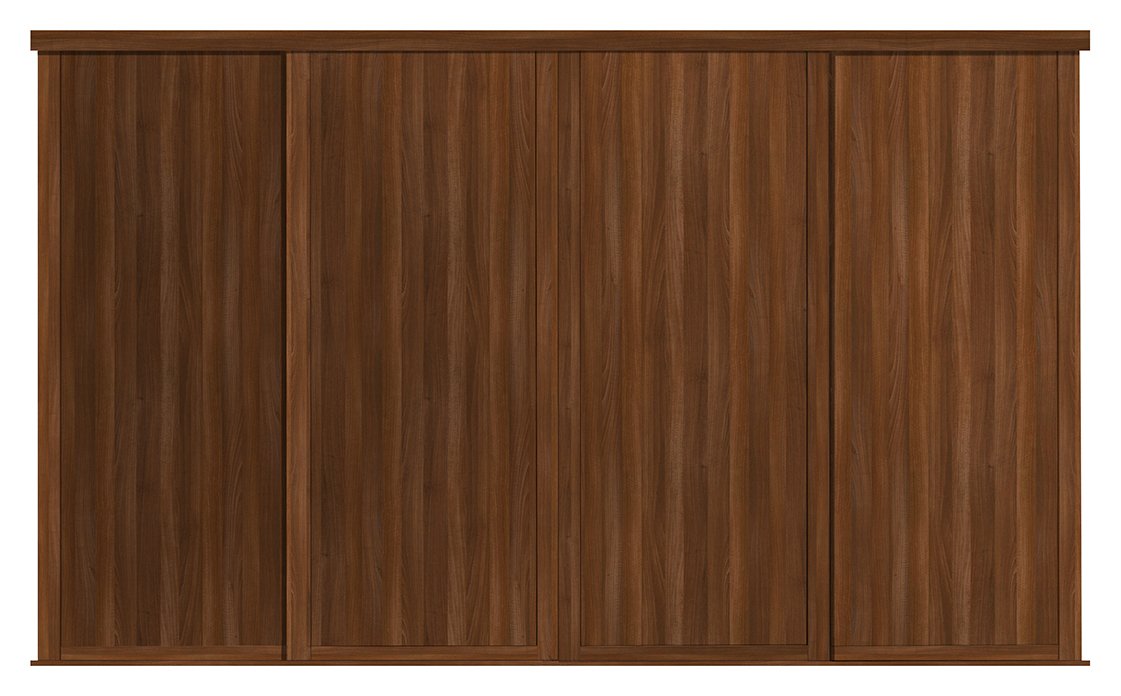 Spacepro Shaker Sliding Wardrobe 4x762mm Walnut/Walnut at Argos