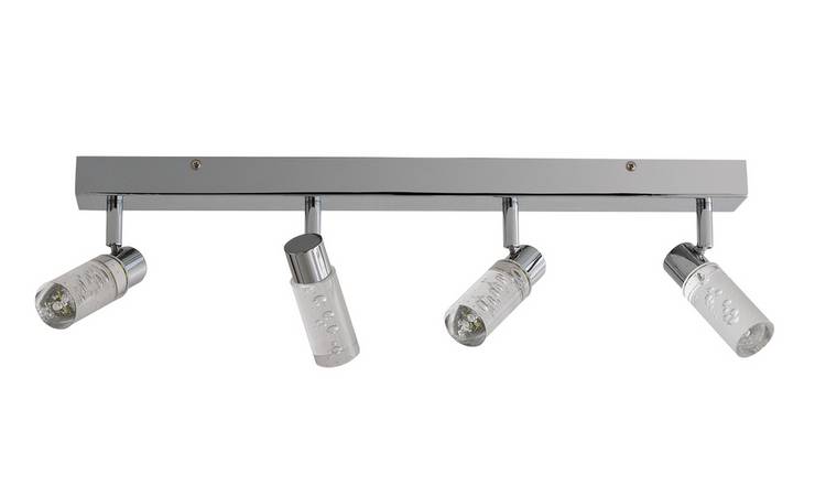 Buy Argos Home Bubble 4 Led Bathroom Spotlight Bar Chrome Bathroom Lights Argos