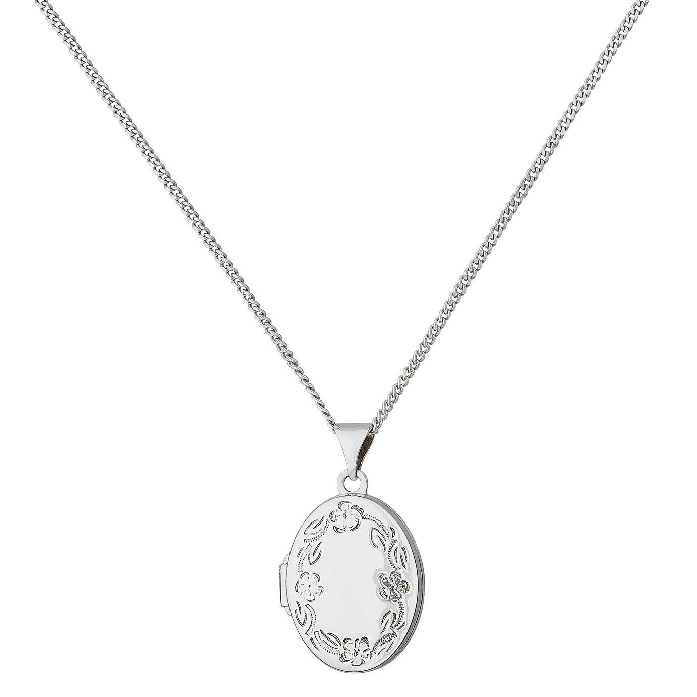 Moon & Back Sterling Silver Oval 2 Photo Locket