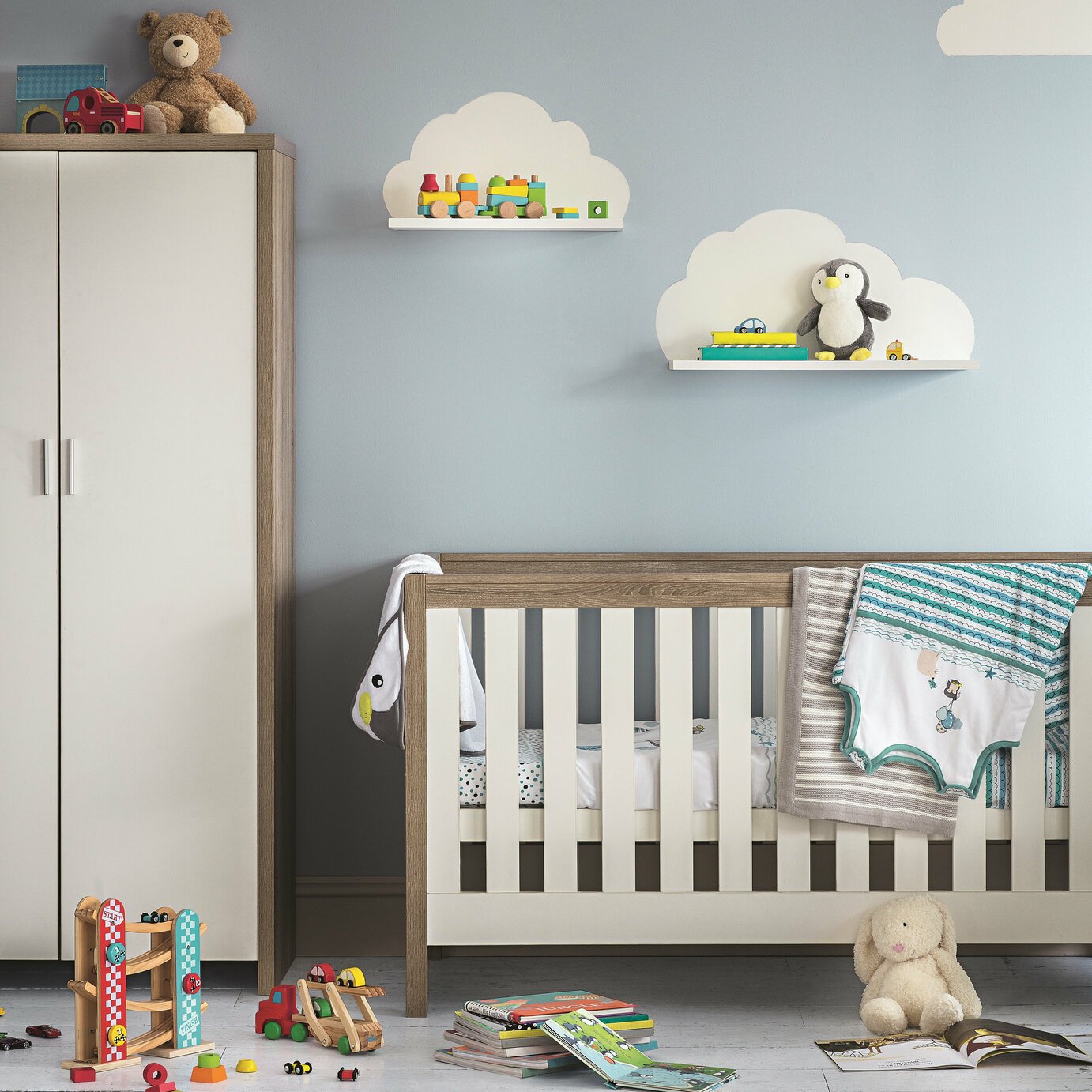 tutti bambini modena cot bed grey