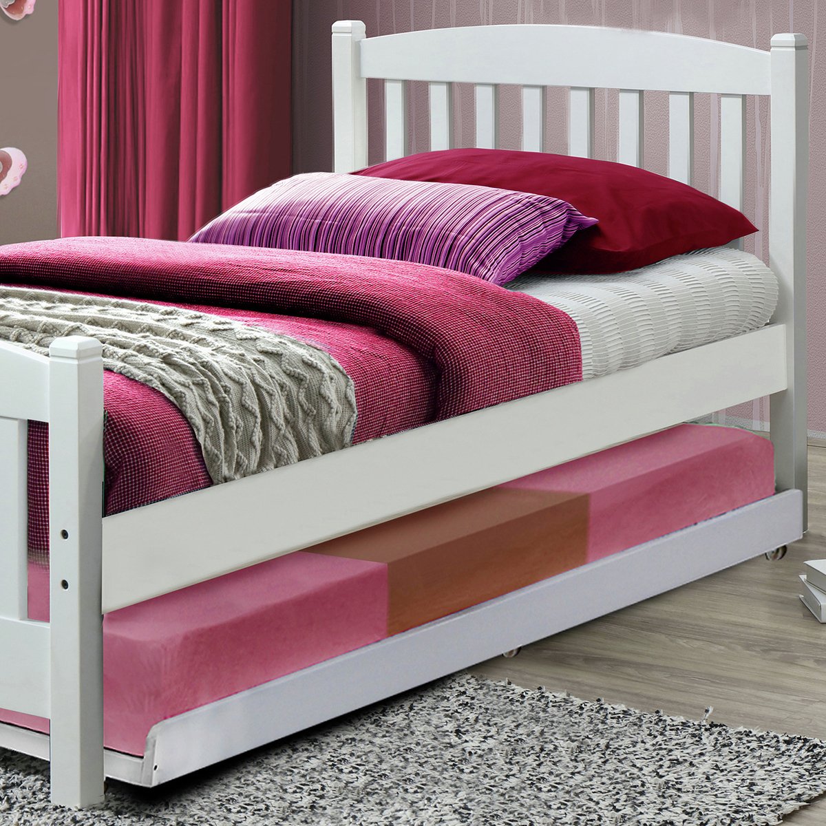 Snowy Single Bed Frame with Trundle Review