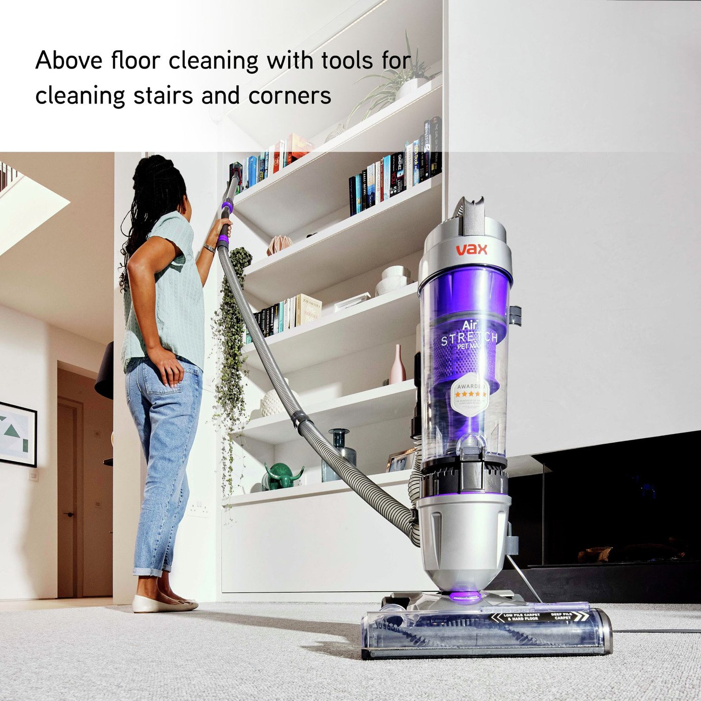 vax air stretch pet max u85-as-pme upright bagless vacuum cleaner vax air stretch pet max u85-as-pme upright bagless vacuum cleaner