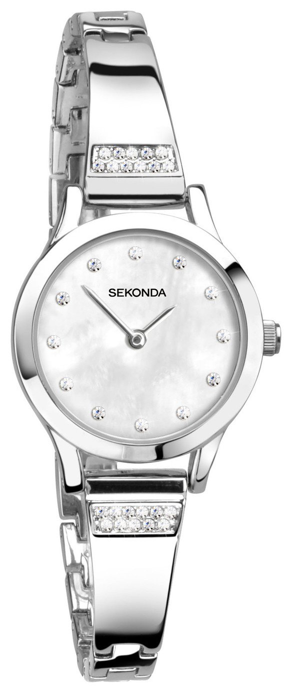 Sekonda Ladies' Mother of Pearl Stone Set Bracelet Watch