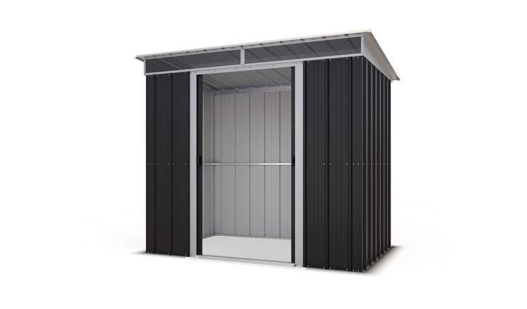 Yardmaster Metal Toplight Pent Garden Shed - 8x5ft