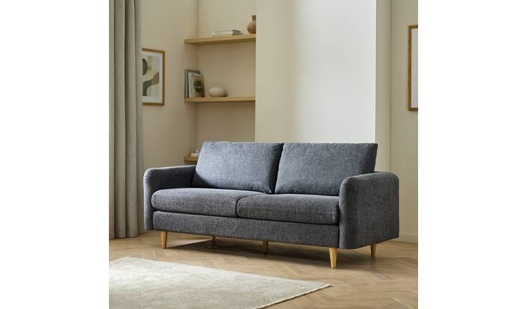 Argos Home Betty Fabric 3 Seater Sofa - Grey