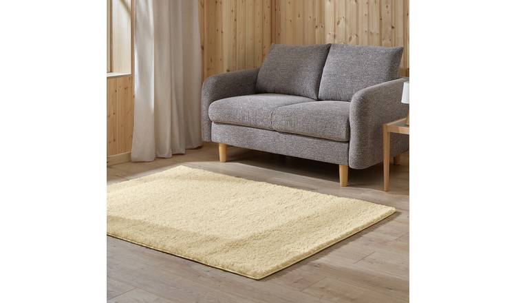 Argos Home Teddy Neutral Shaggy Rug - 120x170cm