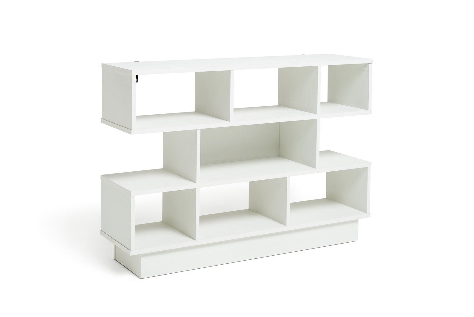 Habitat Cubes Short Wide Bookcase - White