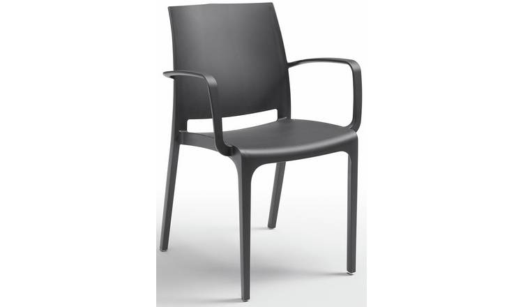 Bica Volga Contract Stack Chair - Charcoal