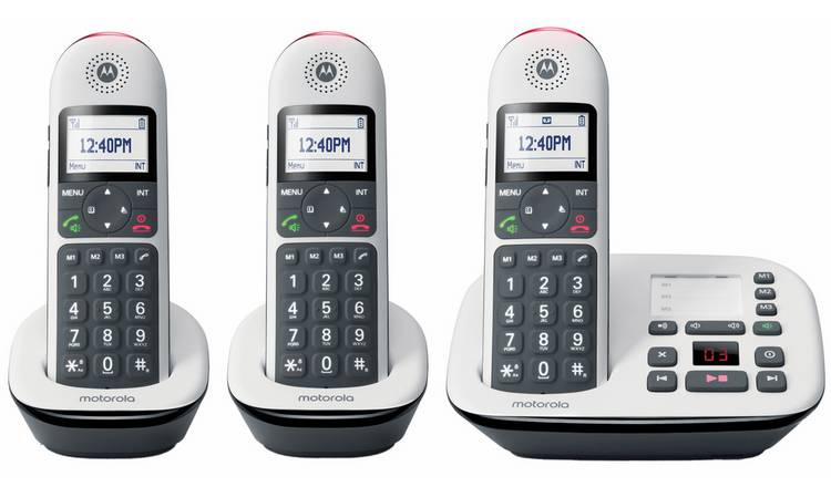 Motorola CD5013 Cordless Telephone with Answer Machine - Triple
