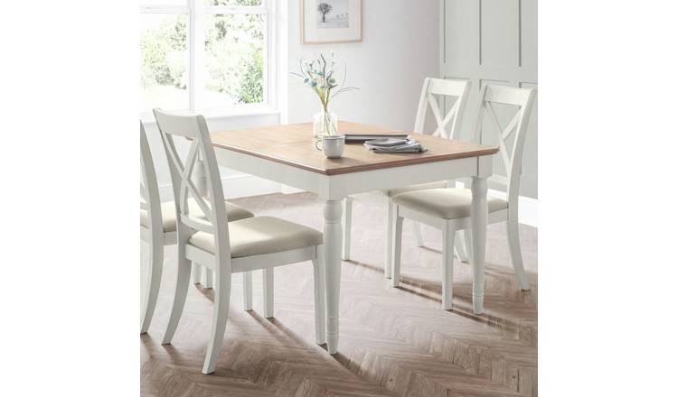 Julian Bowen Provence Ext 6 Seater Dining Table - Grey & Oak