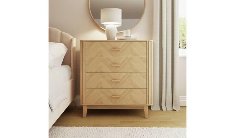 GFW Axel 4 Drawer Chest - Oak