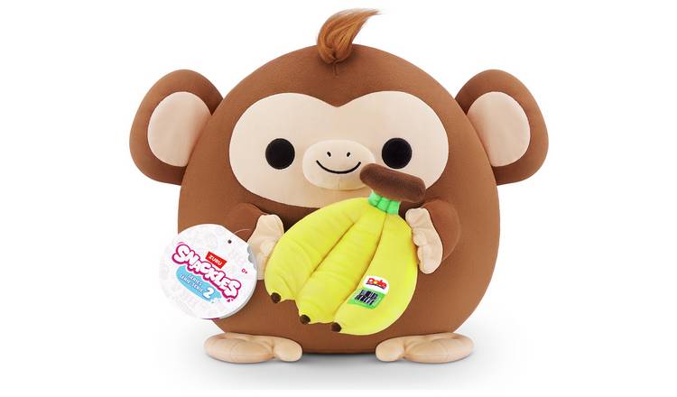 Zuru Snackles Monkey and Dole Banana 14" Plush