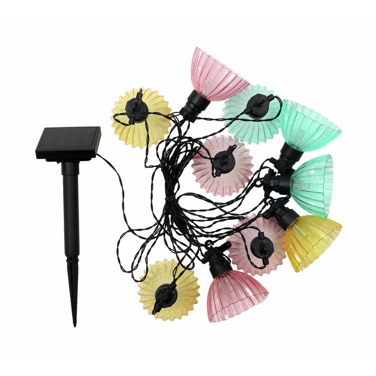 Habitat 10 LED Solar String Lights - Warm White 0