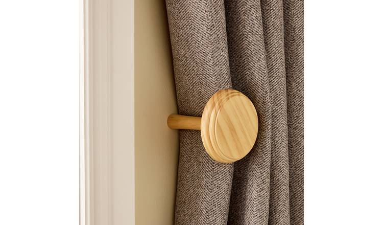 Argos Home Wood Curtain Holdback - Natural