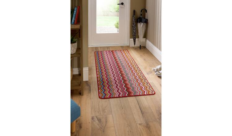 My Mat Candy Multi Bright Zig Zag Runner - 67x150cm
