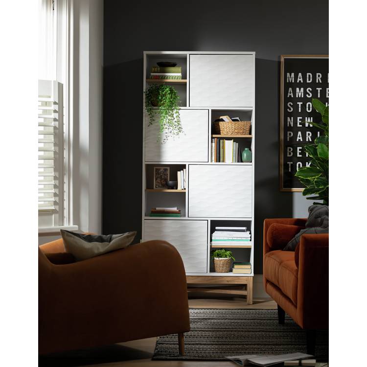 Habitat Zander Tall Shelving Unit - Two Tone 0