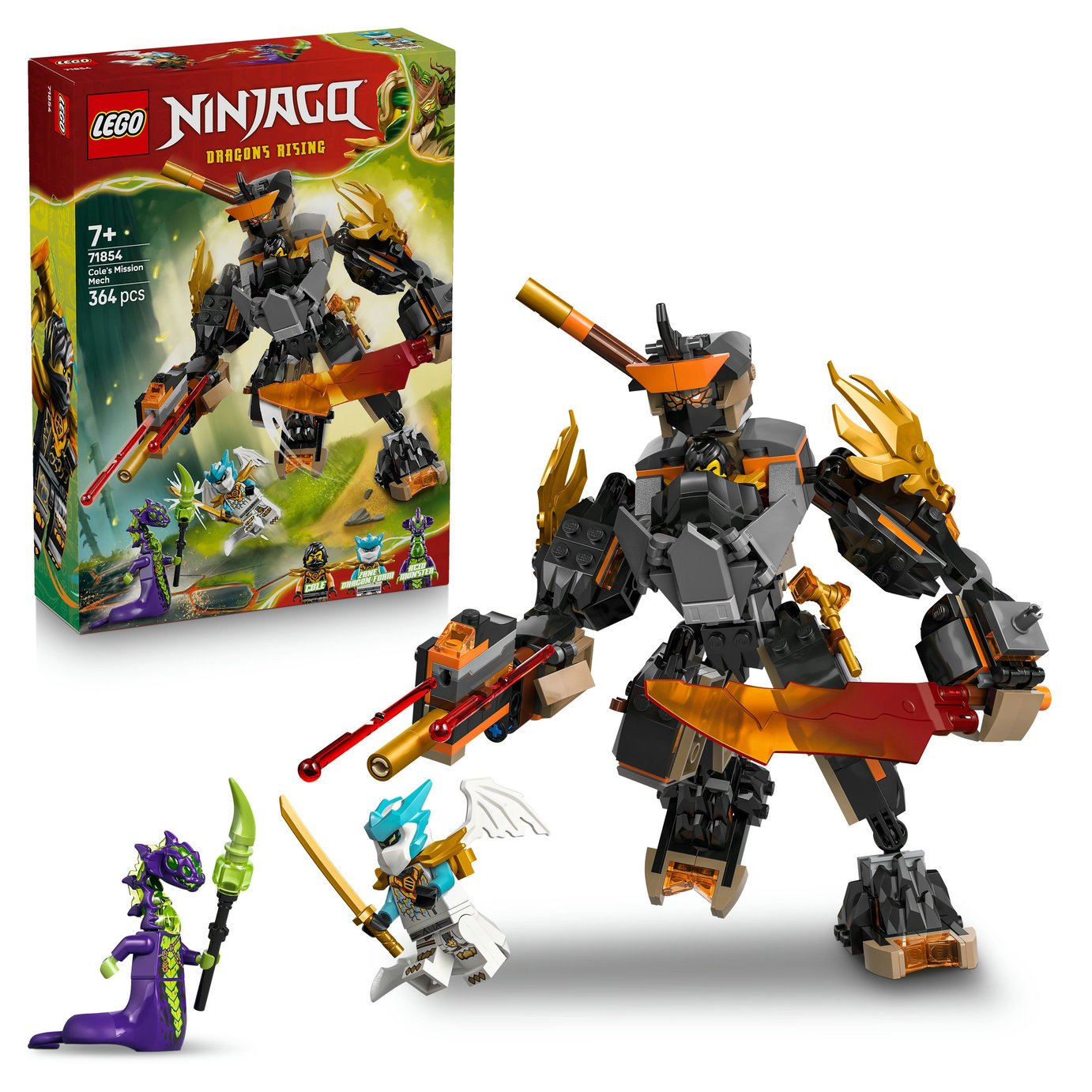 THE CLASH 4点セット Buy LEGO NINJAGO Cole's Mission Mech & Dragon Zane Toy 71854