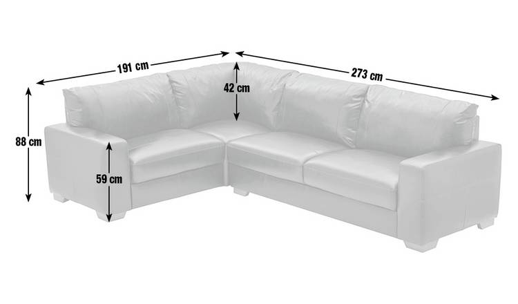 Buy Habitat Eton Leather Left Hand Corner Sofa Tan Sofas Habitat