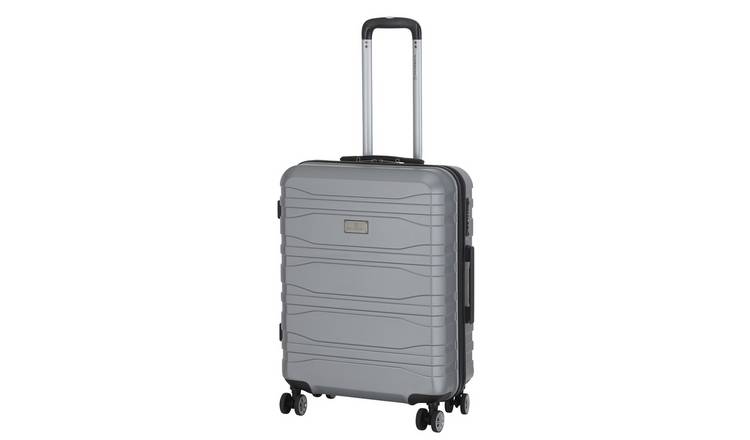 Buy Featherstone 8 Wheel Hard Medium Suitcase - Silver | Suitcases | Argos