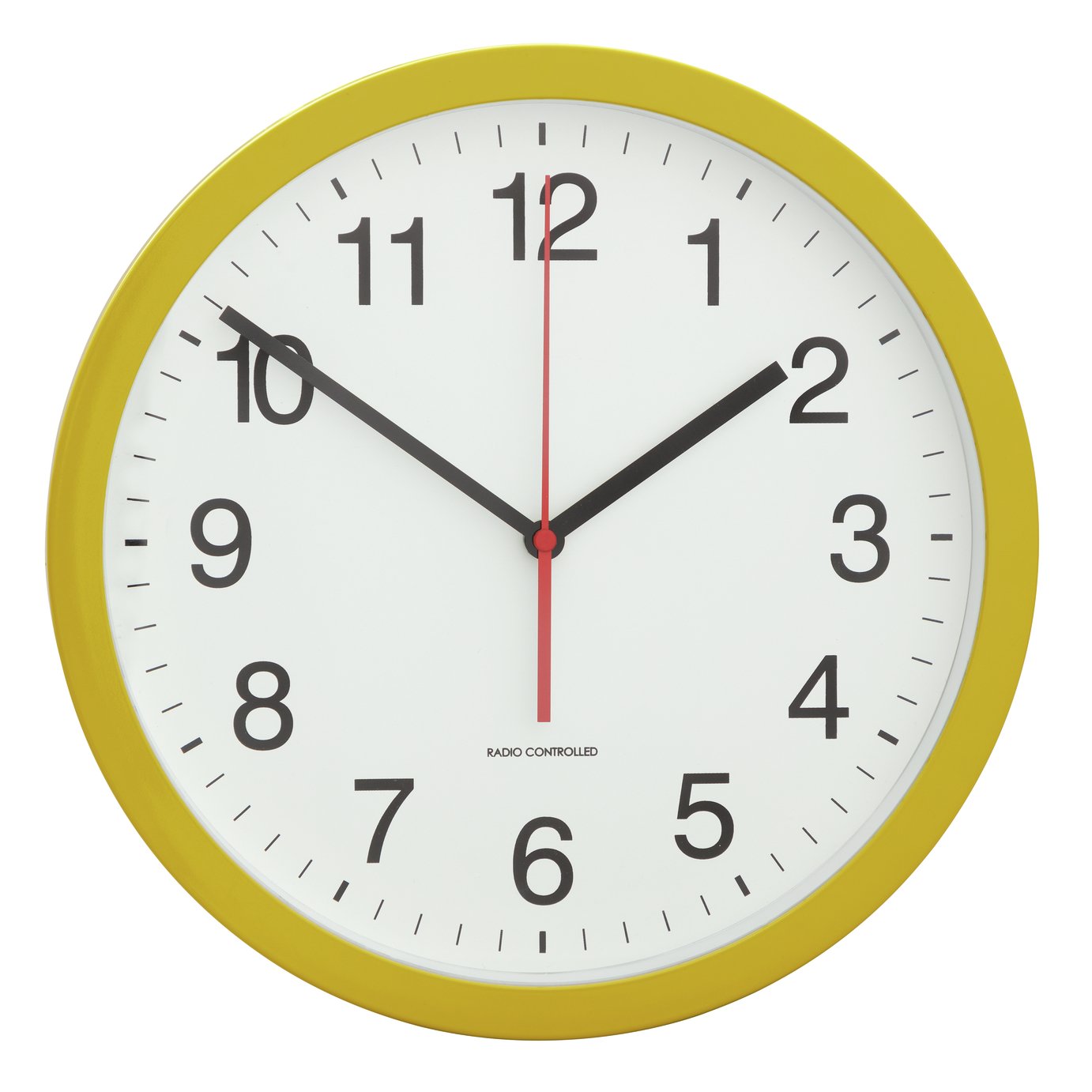 Argos Home Radio Controlled Wall Clock - Mustard